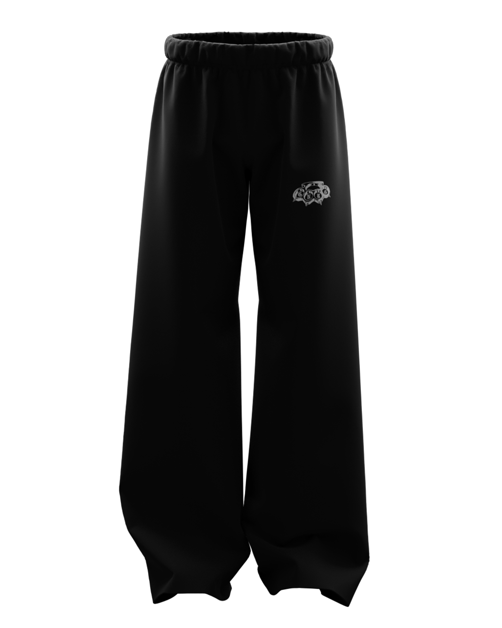 Basic Black Genrage Baggy Pants