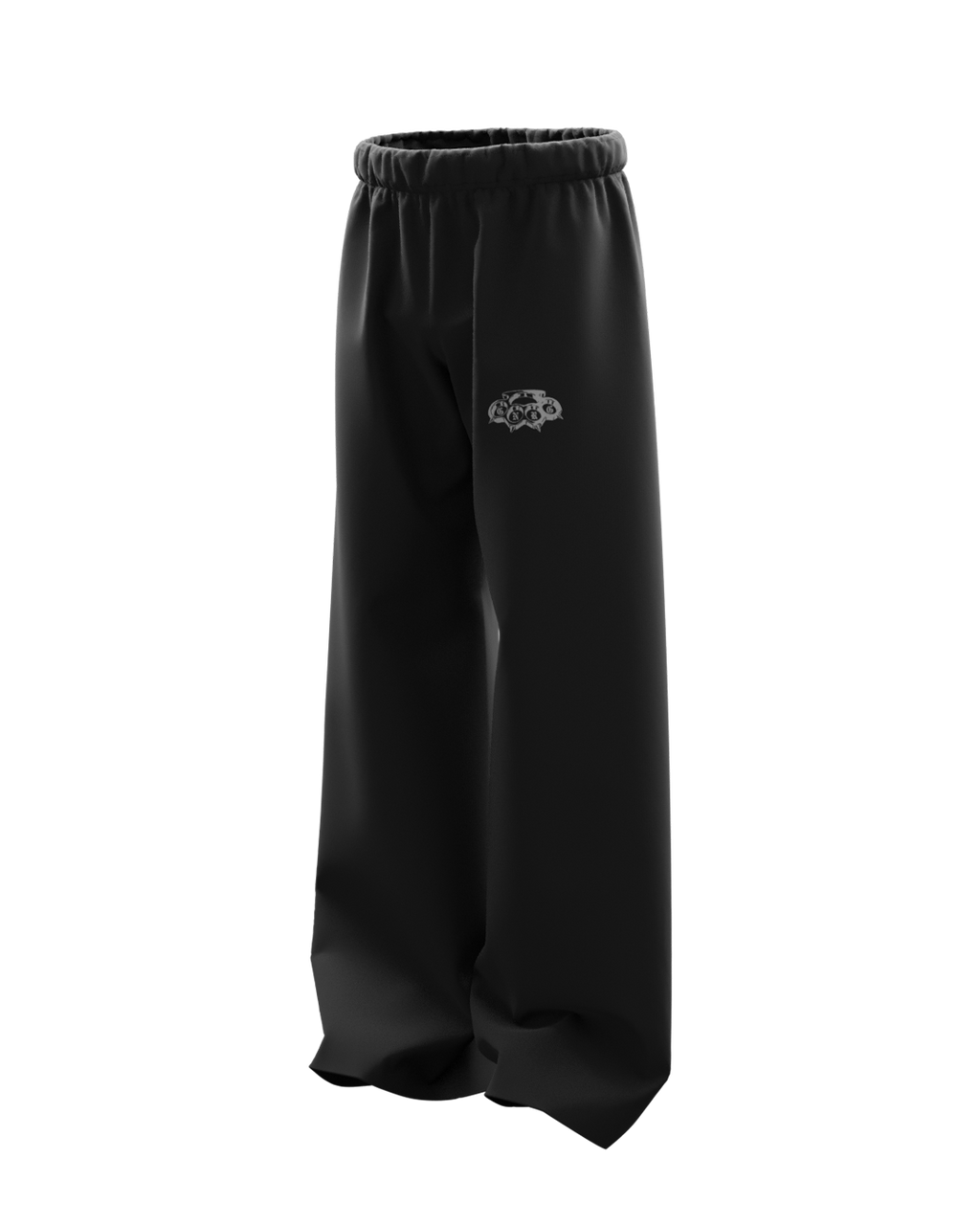Basic Black Genrage Baggy Pants