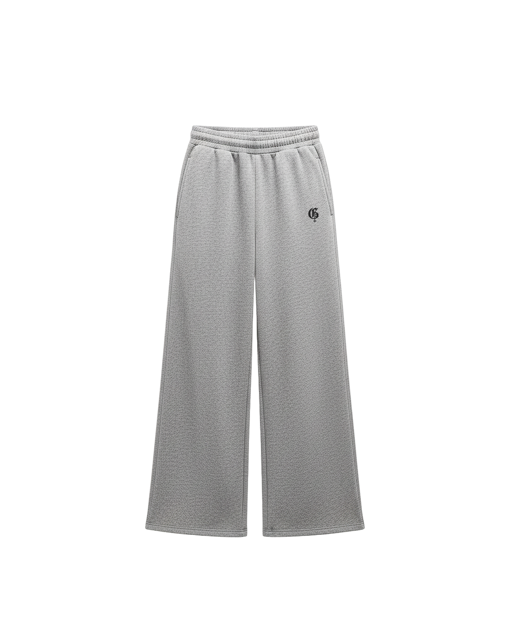 Basic Grey Genrage Baggy Pants