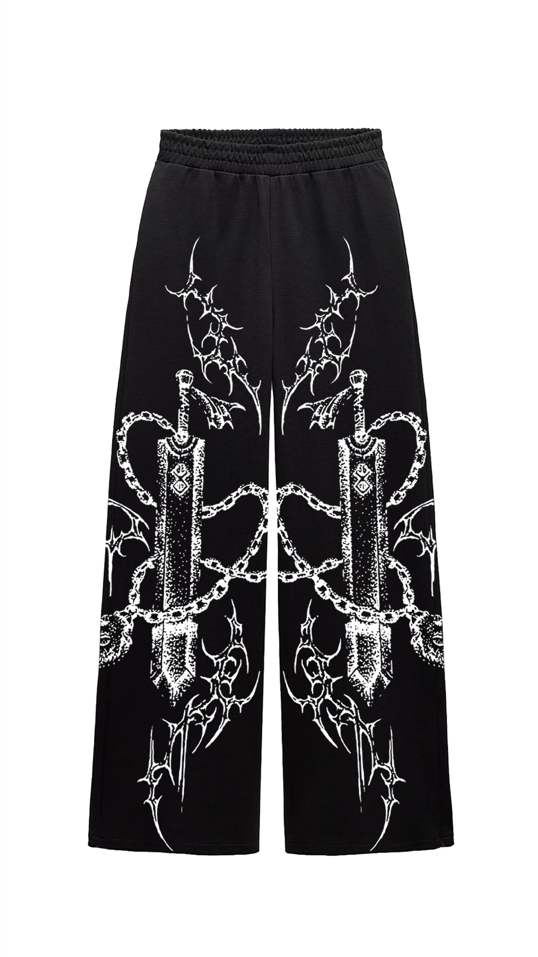 Black Toji Straight Fit Baggy Pants