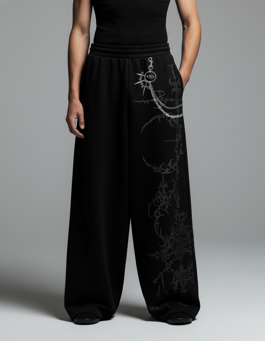 Chainsaw Unisex Straight Fit Baggy Pants