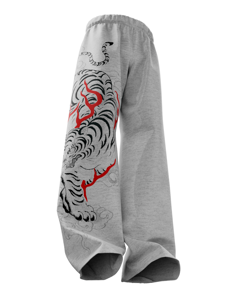 Grawl Grey Unisex Straight Fit Baggy Pants