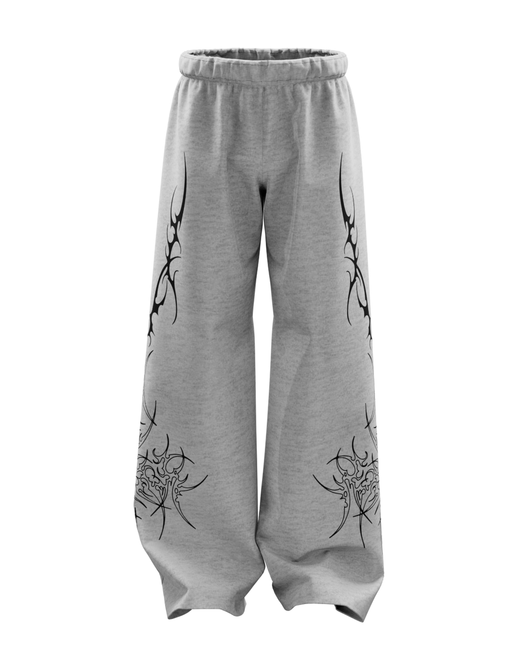 Greysigil Melange Unisex Straight Fit Baggy Pants
