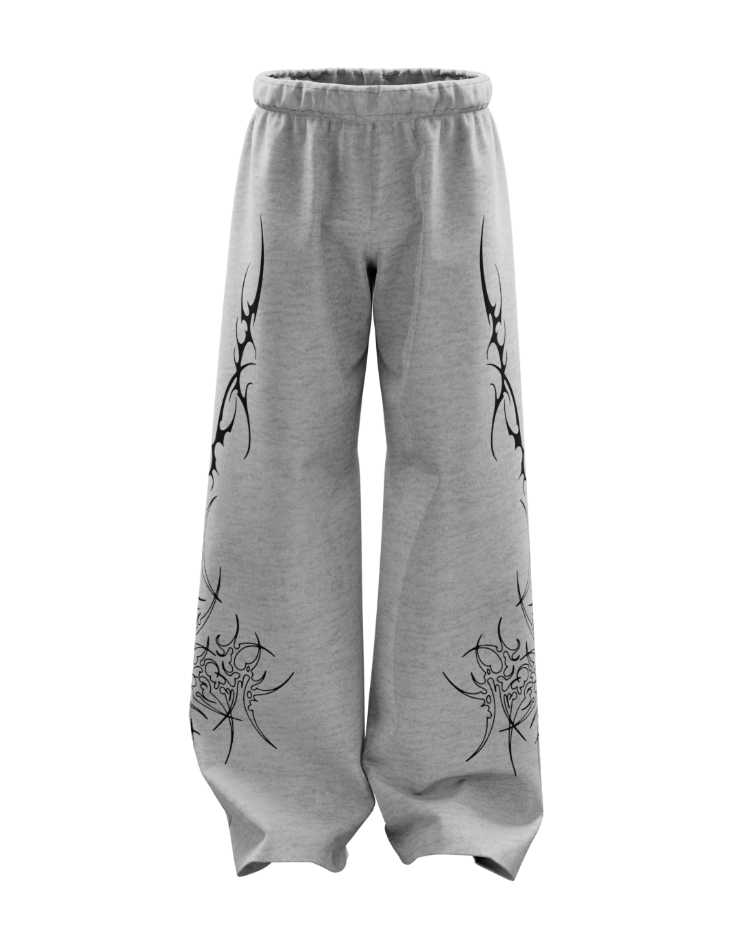 Greysigil Melange Unisex Straight Fit Baggy Pants
