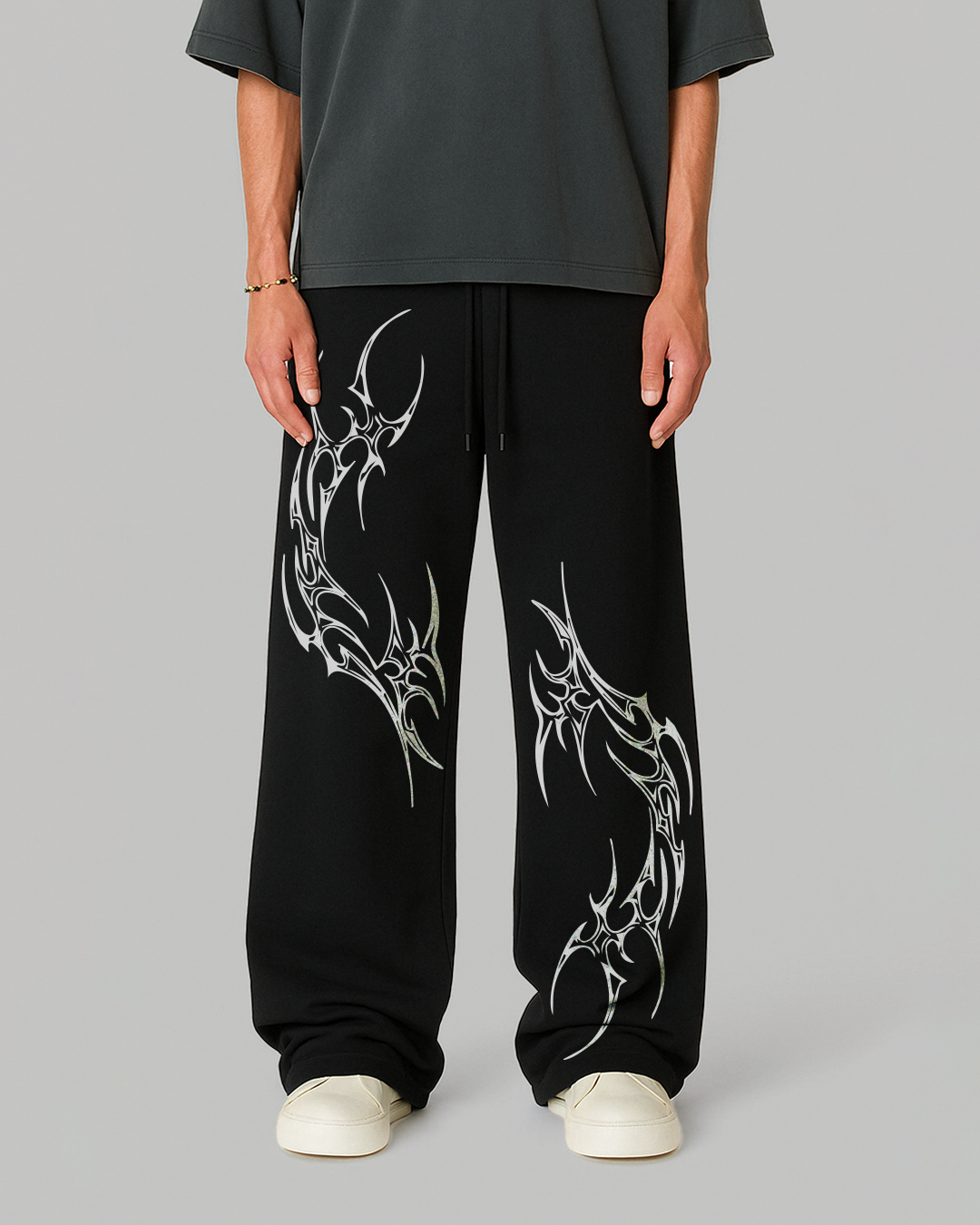 Raudra Unisex Straight Fit Baggy Pants