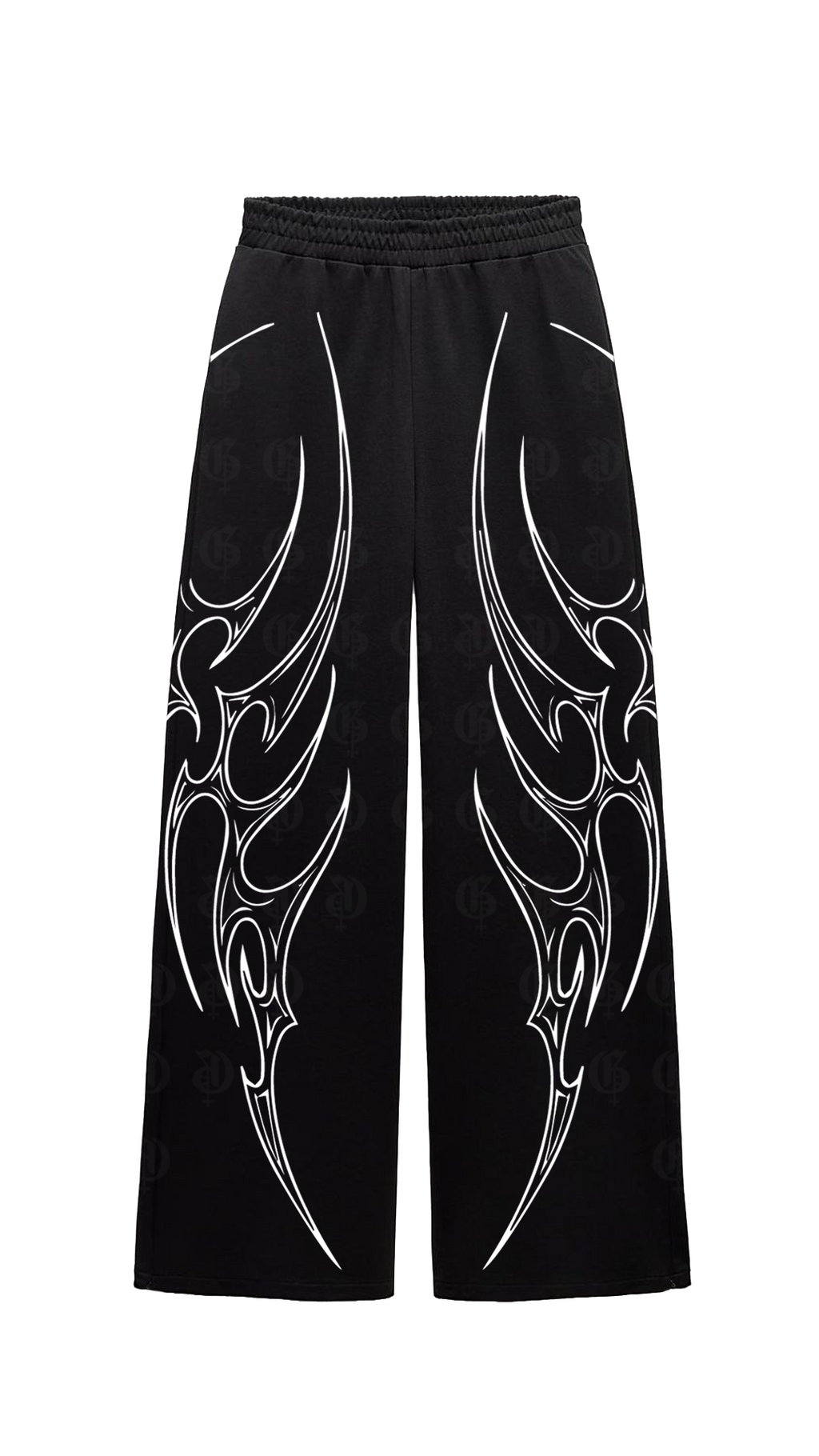 Vedha Black Unisex Straight Baggy Pants