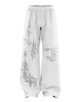 White Dawn Unisex Straight Fit Baggy Pants