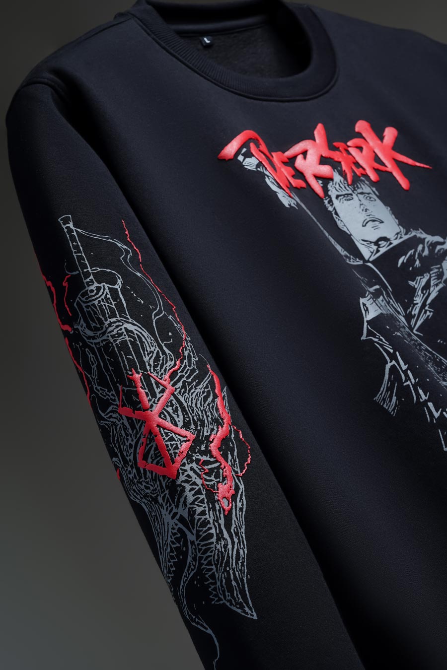 Tale Of Berserk - Anime Sweatshirt with Puff Print and Embroidery