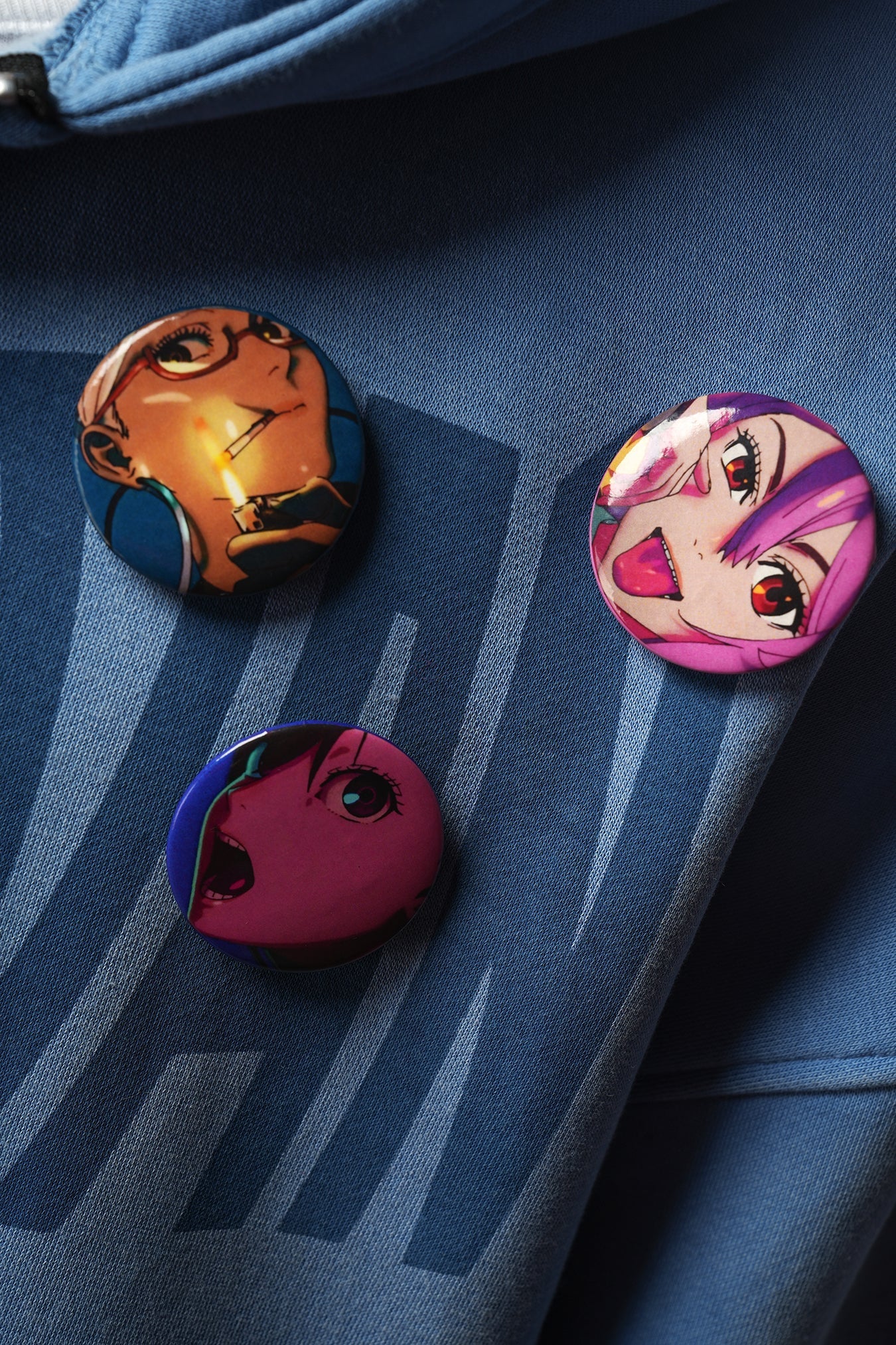 Maniacs - Blue washed Jacket (Badges Included)