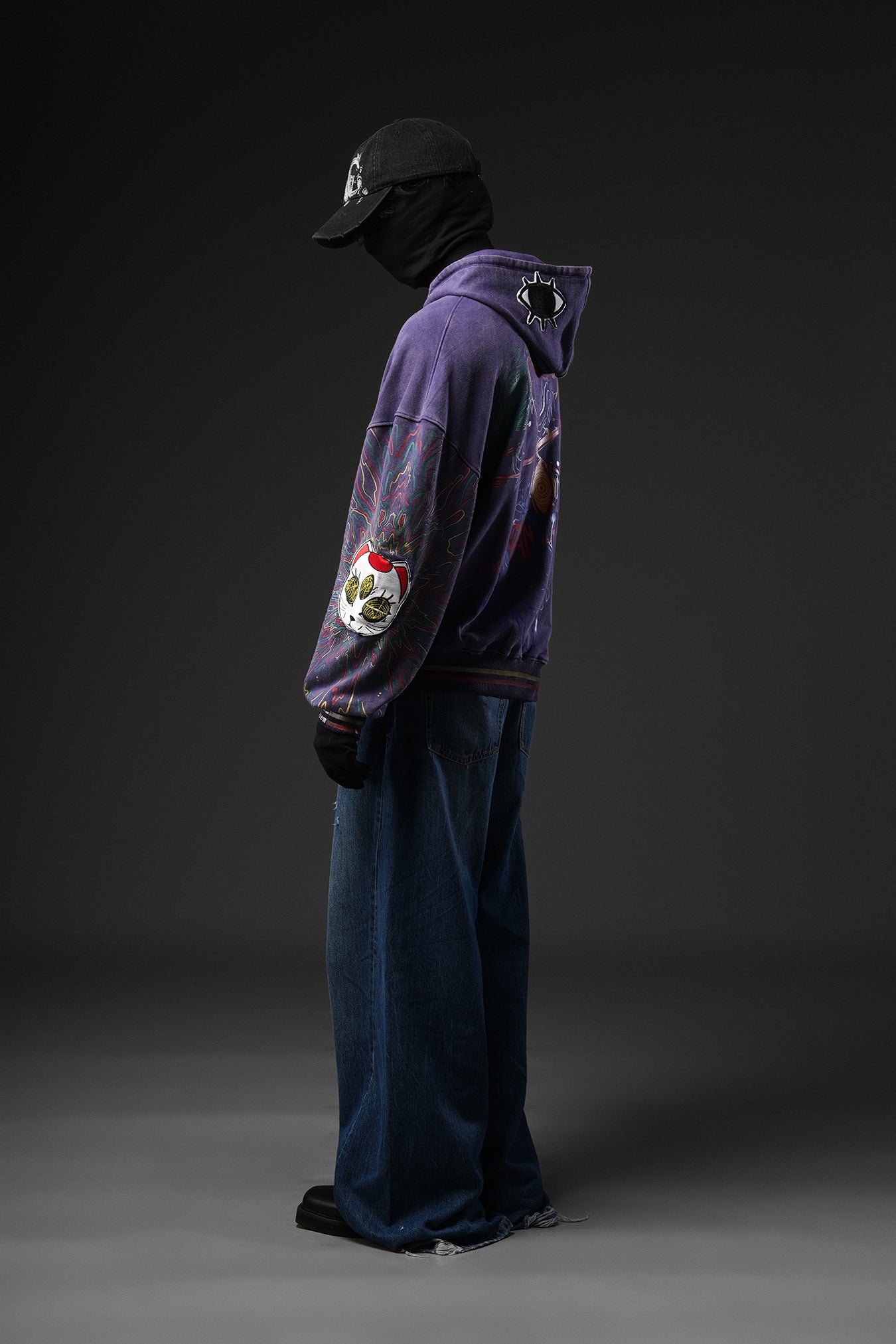 Paranorman - Purple Washed Patch-worked Jacket