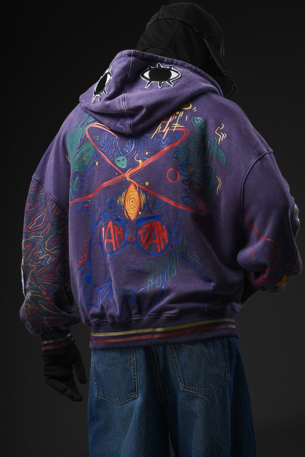 Paranorman - Purple Washed Patch-worked Jacket